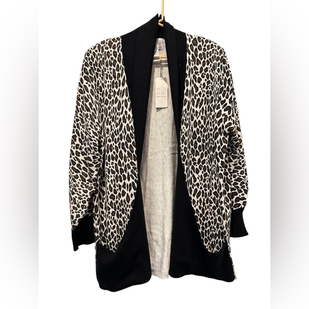 Bold Black and Brown Animal Print Cape
